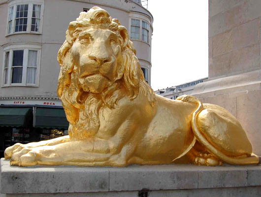 Gilded Lion Detail