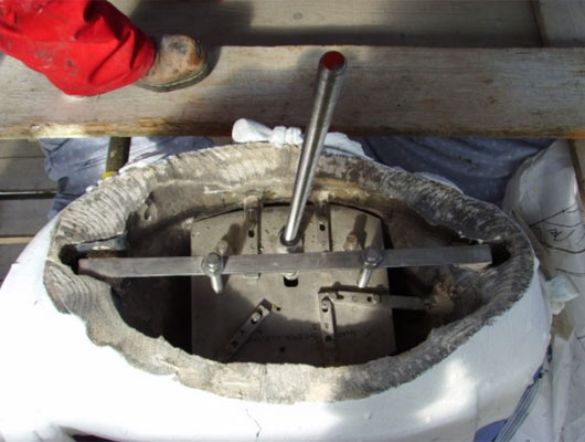 Bespoke stainless steel armature to support the finished statue