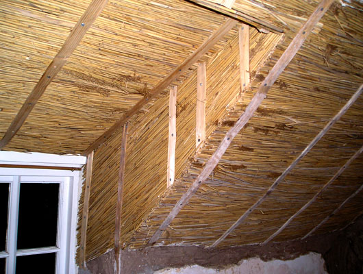 REED CEILINGS: Newly installed reed