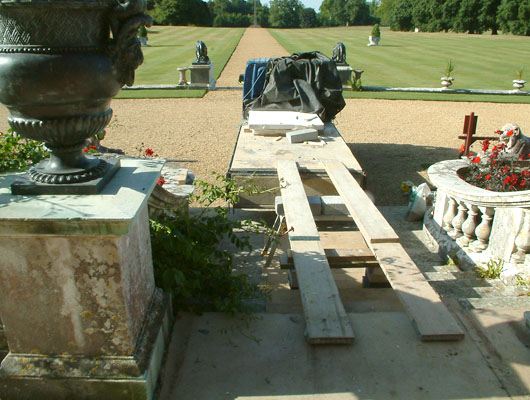 Bringing new stone onto site