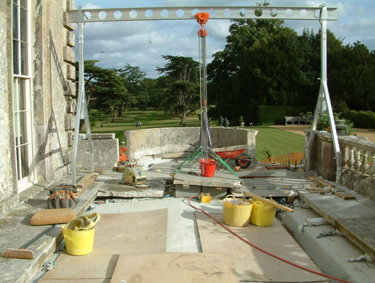 South terrace waterproof membrane